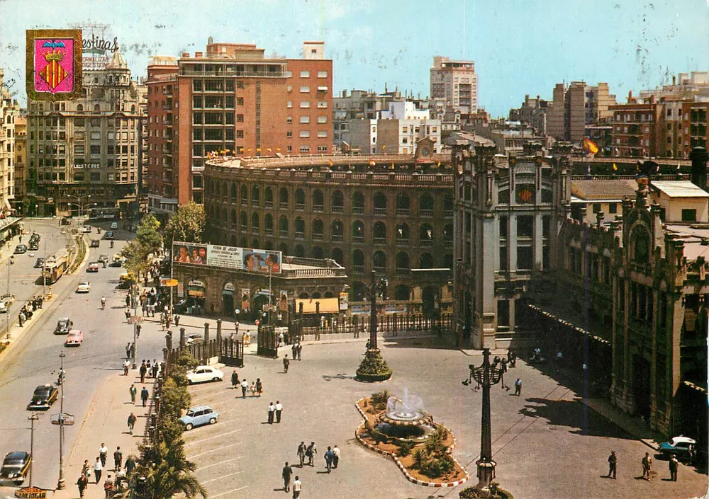 Valence — Bahnhof Nord und Place des Taureaux — Éditions ITSA Barcelona - Vorderseite