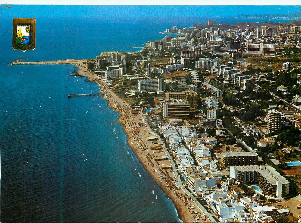 Torremolinos (Costa del Sol) — Luftbild von Carihuela — Verlag Dominguez - Madrid, n° 138 - Vorderseite