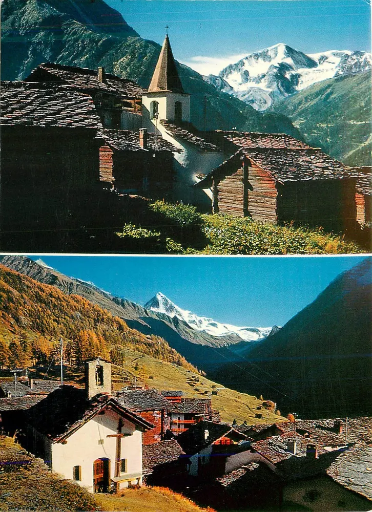 Val d'Hérens, Valais — View of La Sage and La Forcla — Photo Klopfenstein - Front