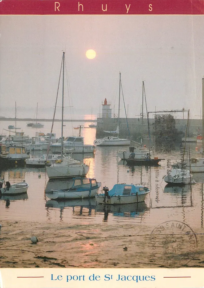 Rhuys — O porto de St Jacques — Edições YCA - Quimper - Frente