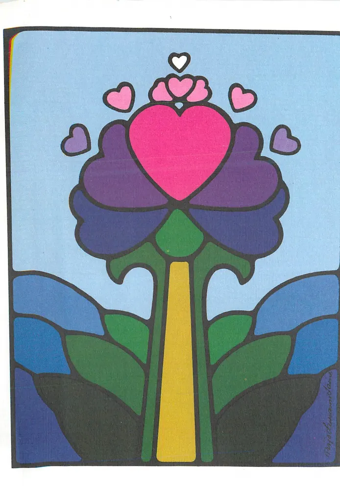 Fleur de bonheur — Pirjo Lausamo-Laine, Finnland — gedruckt in Schweden - Vorderseite