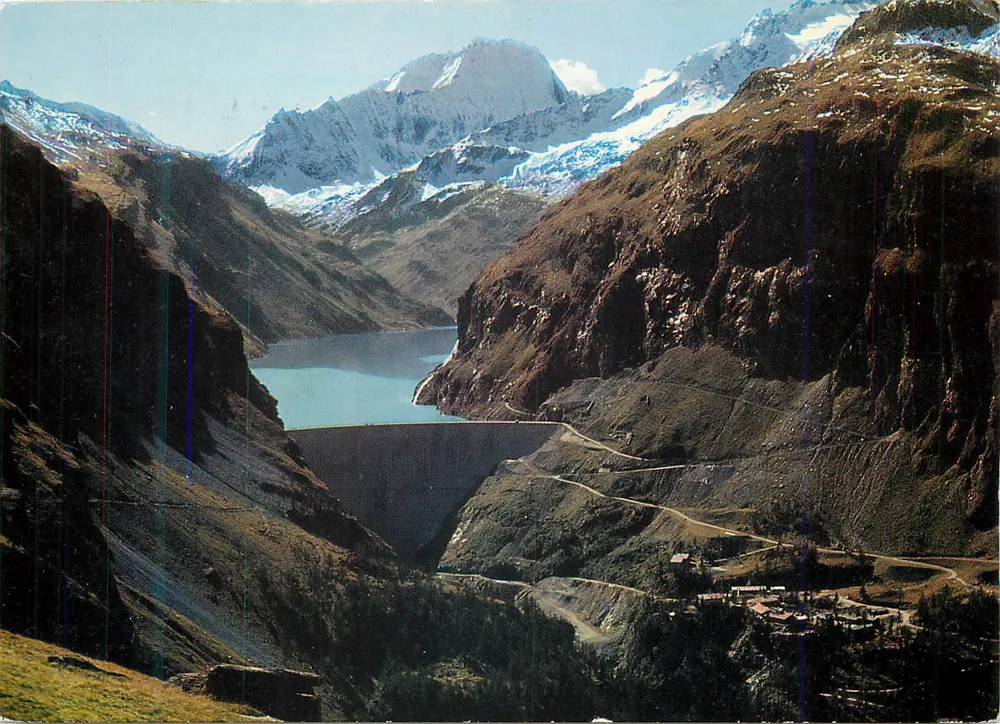 Staudamm und See von Mauvoisin — Tal von Bagnes, Wallis — Edition Martigny - Vorderseite
