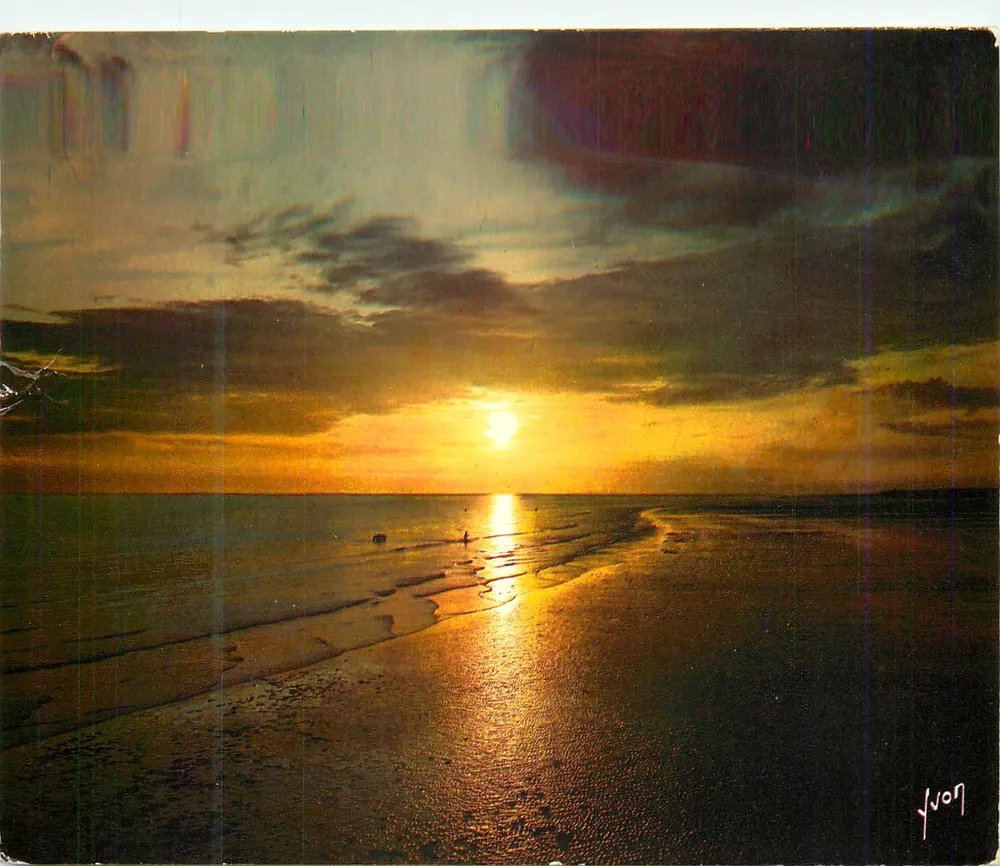 Pôr do Sol — Le Touquet (Pas de Calais) — Éditions d'art S.P.A.D.E.M. n° 6566 - Frente