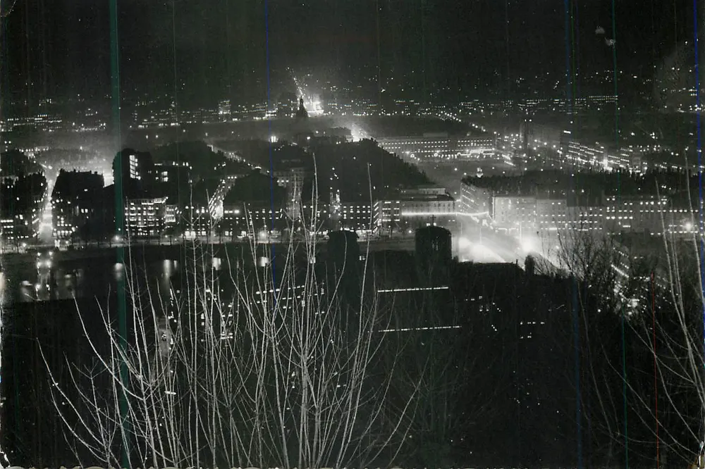 LYON — Beleuchtung am 8. Dezember — Allgemeine Ansicht von Fourvière - Vorderseite
