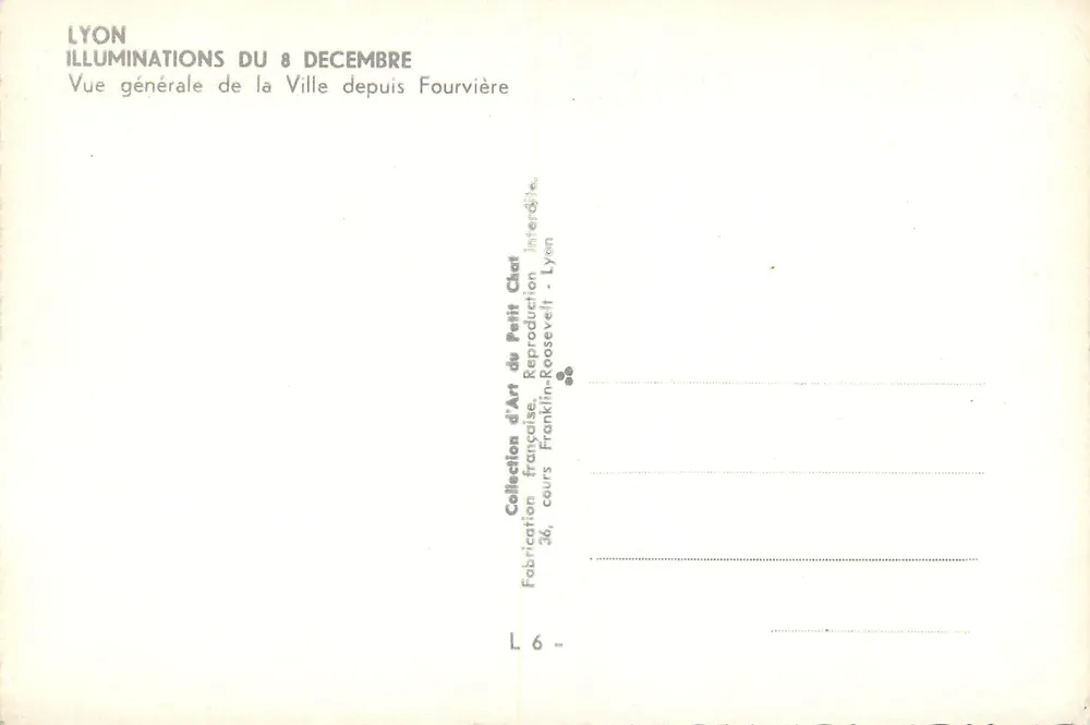 LYON — Beleuchtung am 8. Dezember — Allgemeine Ansicht von Fourvière - Rückseite