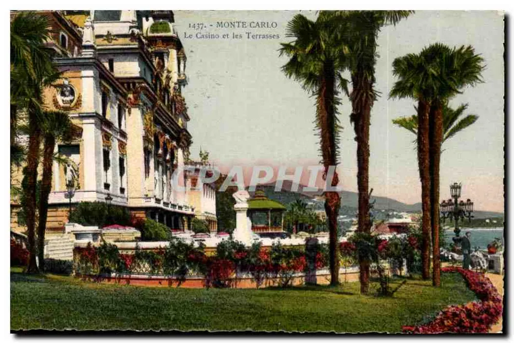 Monte Carlo — Le Casino et les Terrasses — Graphphil, n° 1437 - Recto