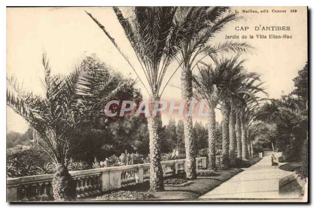 Cap d'Antibes — Jardin de la Villa Elien-Roc — P. L. Maillan, edit. Cannes 459 - Recto