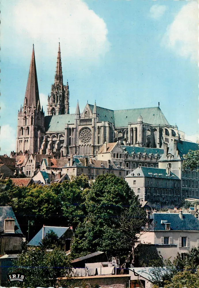 Chartres - Katedra — wydawca IRIS - Awers