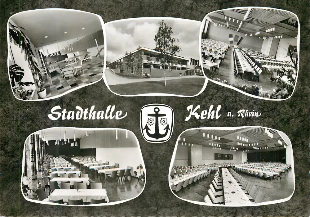Stadthalle Kehl a. Rhein — Ansicht ihrer Hallen und Gebäude — Verlag Fotografie 51/39 - Vorderseite