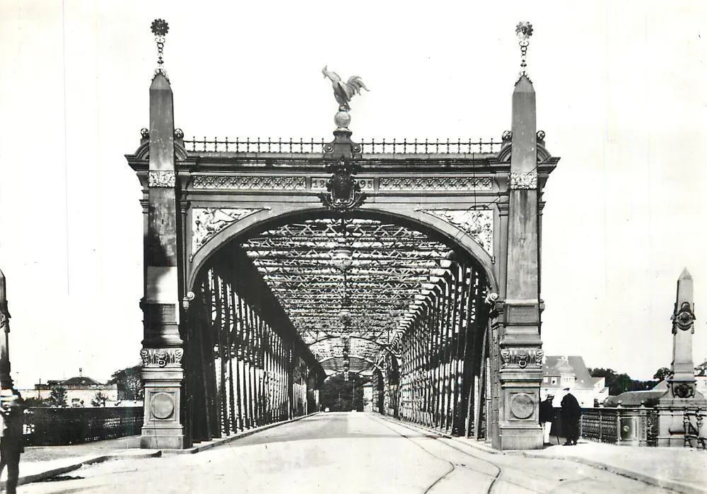 Alter Rheinbrücke — Strasbourg-KEHL — Edition X. Lechner & Cie - Vorderseite
