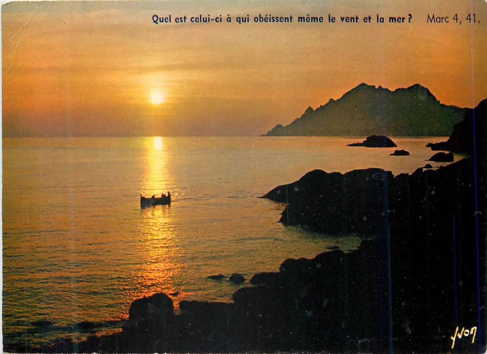 Sonnenuntergang in der Mittelmeerraum — Verlag: Couleurs et Lumière de France, n° 855 B - Vorderseite