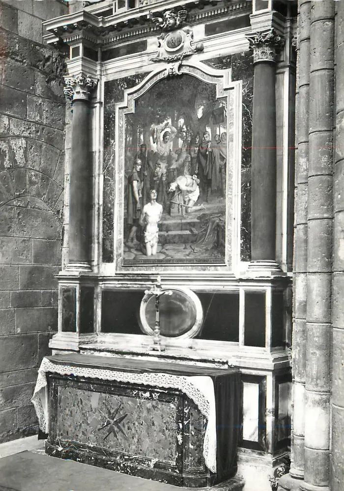 Altar des hl. Crépin — Kathedrale von Soissons (Aisne) — Gemälde von Meister Girodon - Vorderseite