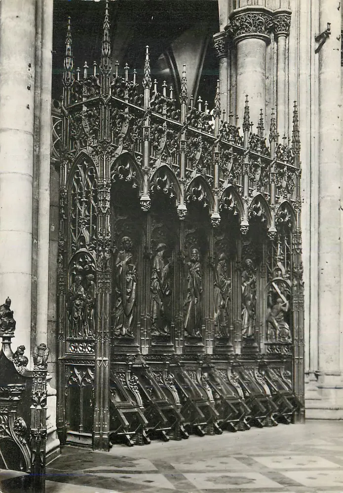 Metz - La Cathédrale — Stalle (Chef-d'œuvre de ciselle sur bois) — Édition « La Gigogne » - Recto