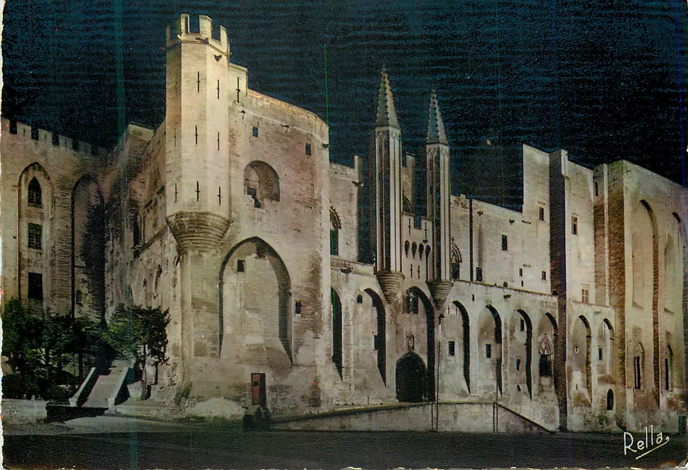 Avignon — Westfassade des Palais des Papes — Éditions Rella, n°393 - Vorderseite