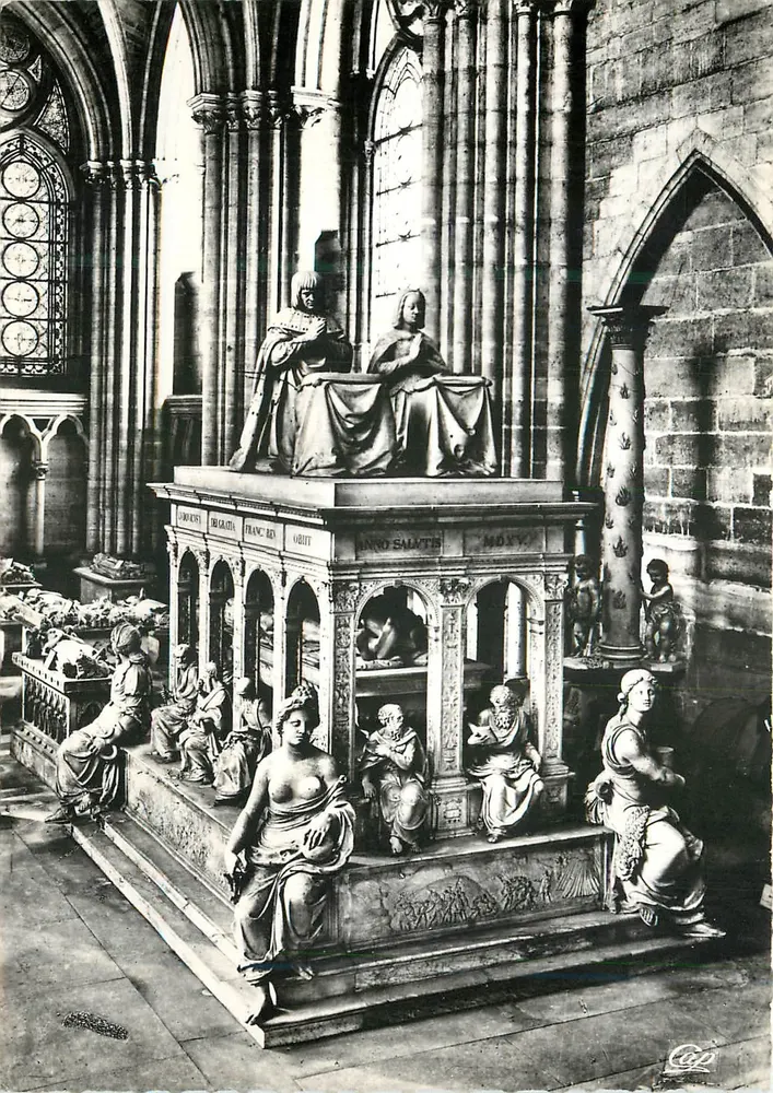 Grabmal von Ludwig XII. und Anne von Bretagne — Abtei Saint-Denys — Réal-Photo - Vorderseite