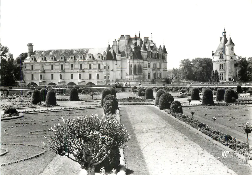 Chenonceaux (Loire-et-Loire) — Fachada Leste — Edição Especial de Arte, rua Colbert, Versailles - Frente