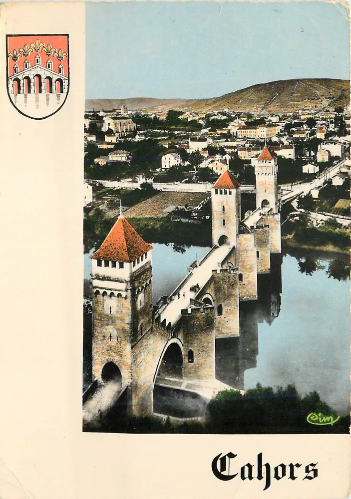 Cahors — O Ponte Valentré — Combier Imp. Macon - Frente