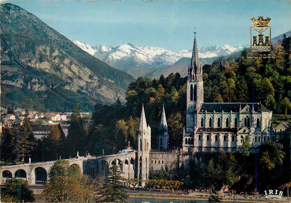 Lourdes — Bazylika i Pic du Jer — Wydawca IRIS - Awers