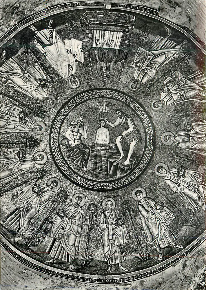 Ravenna - Dôme du Baptistère des Arieux - Mosaïque (V siècle) - Recto