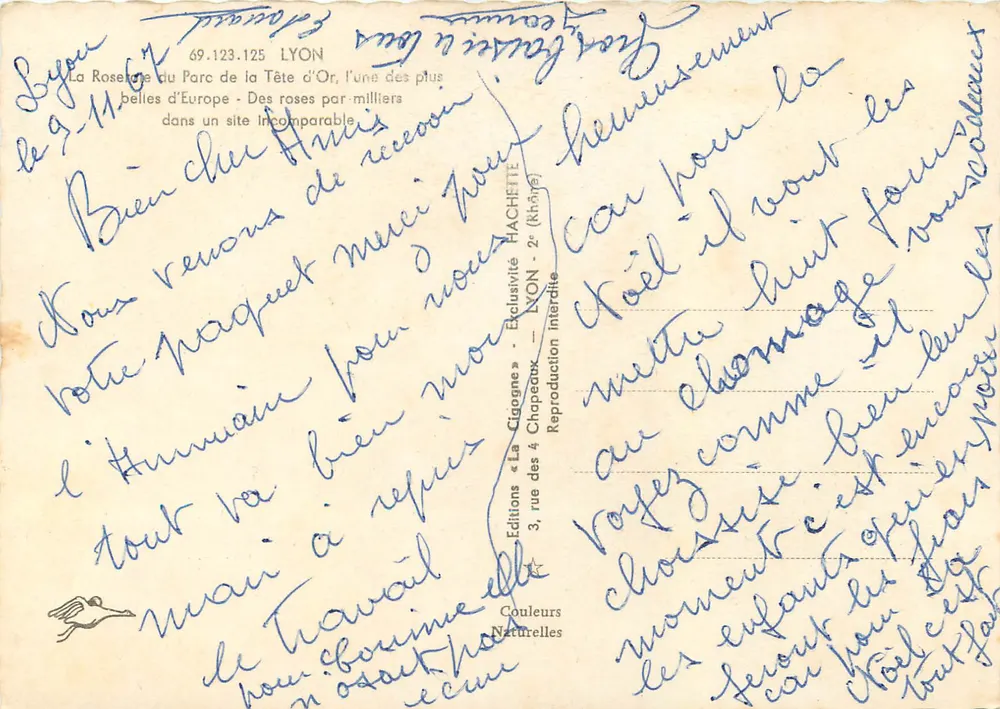 Lyon und seine Roseraie — Éditions Hachette - Rückseite