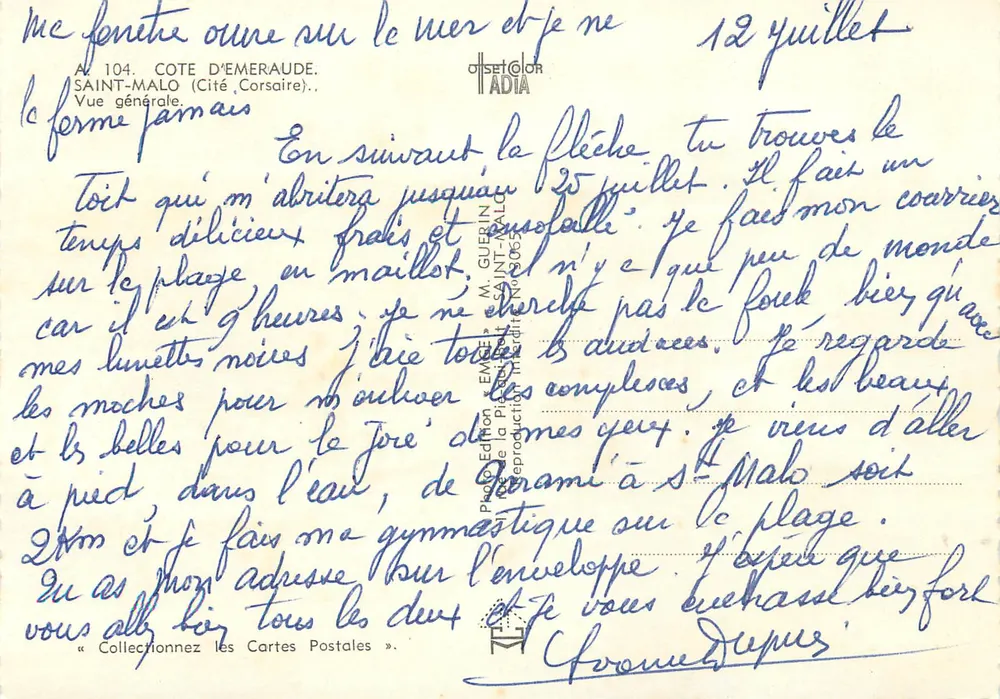 Saint-Malo — Allgemeiner Blick — Verlag EMEGRIN, Nr. 104 - Rückseite