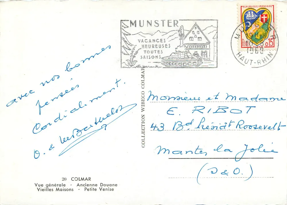 Colmar — Allgemeiner Blick — Alte Zollstelle, Alte Häuser, Kleine Venedig — Verlag Cap - Rückseite