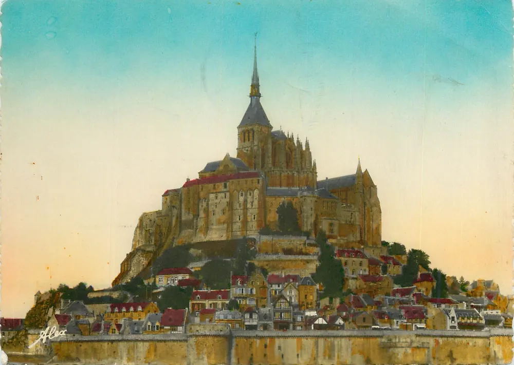 Mont Saint-Michel — Ansicht von den Remparts — Alex Becquemin, n°5001 - Vorderseite