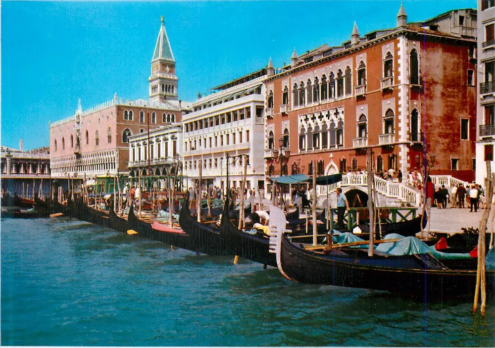Venecia - Riva de los Esclavos - S. Marco - Editor Borgoni rag. Renato - Anverso