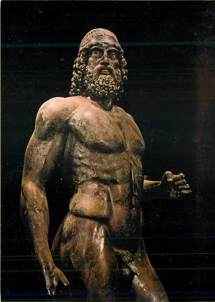 Statue A der Bronzen von Riace — Nationalmuseum Reggio Calabria — Edition COLORCOM - Vorderseite