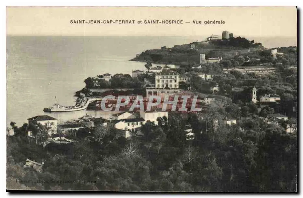Saint-Jean-Cap-Ferrat et Saint-Hospice — Vue générale — Laurent, éditeur - Recto