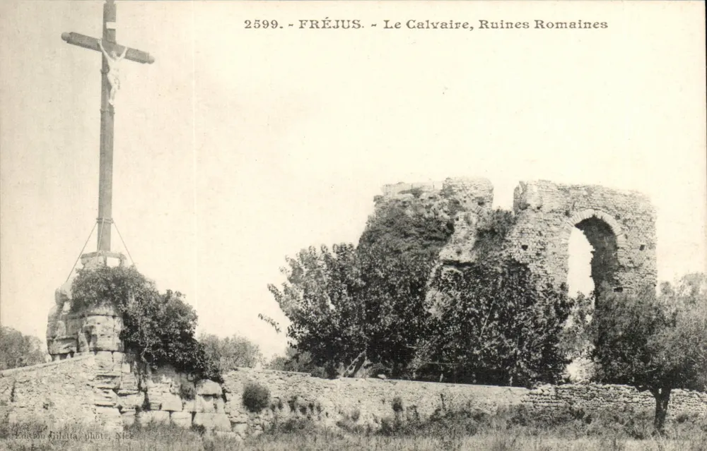Fréjus - Kalwaryja, Ruiny Rzymskie — Wydawca: Labeon Giletta, fot. Nice, nr 2599 - Awers