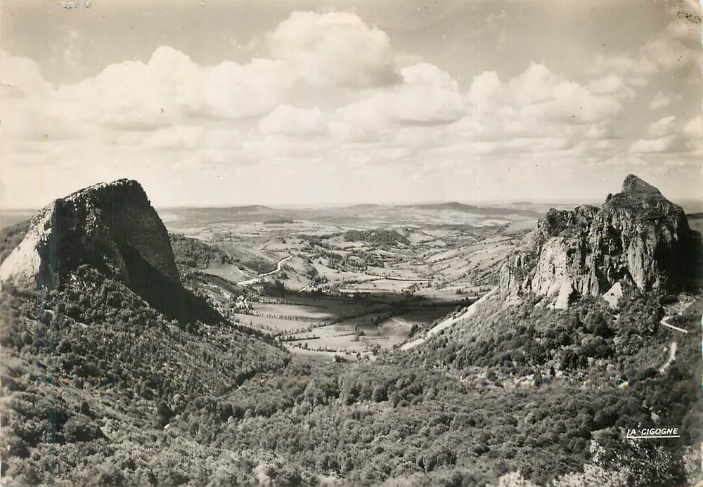 La Cigogne — Roches Tuilière et Sanadoire — Éditions Vichy - Recto