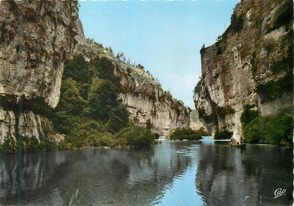 Gorges do Tarn — Passagem dos Détroits — REAL-PHOTO, 10e Cie des Arts Photomécaniques, Paris - Frente