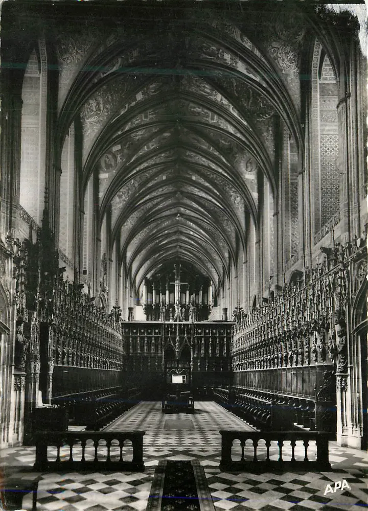 La Basilique Sainte-Cécile - La Nef et le Chœur - Albi (Tarn) - Recto