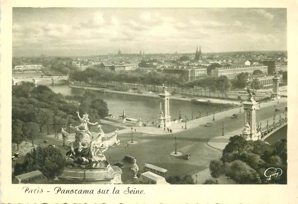 Paris - Panorama sobre a Seine — Gany - Frente