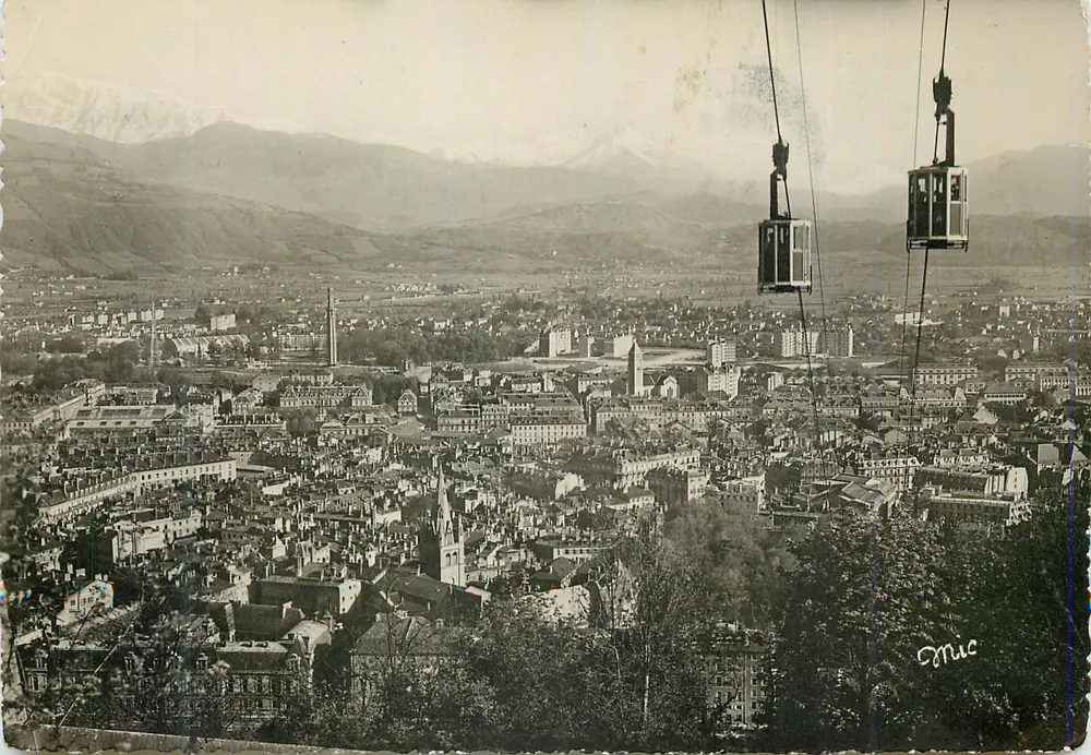 Grenoble, Königin der Alpen — Ansicht von der Station Grand Tourisme — Ausgabe MIC, Rue Colbert, Grenoble - Vorderseite