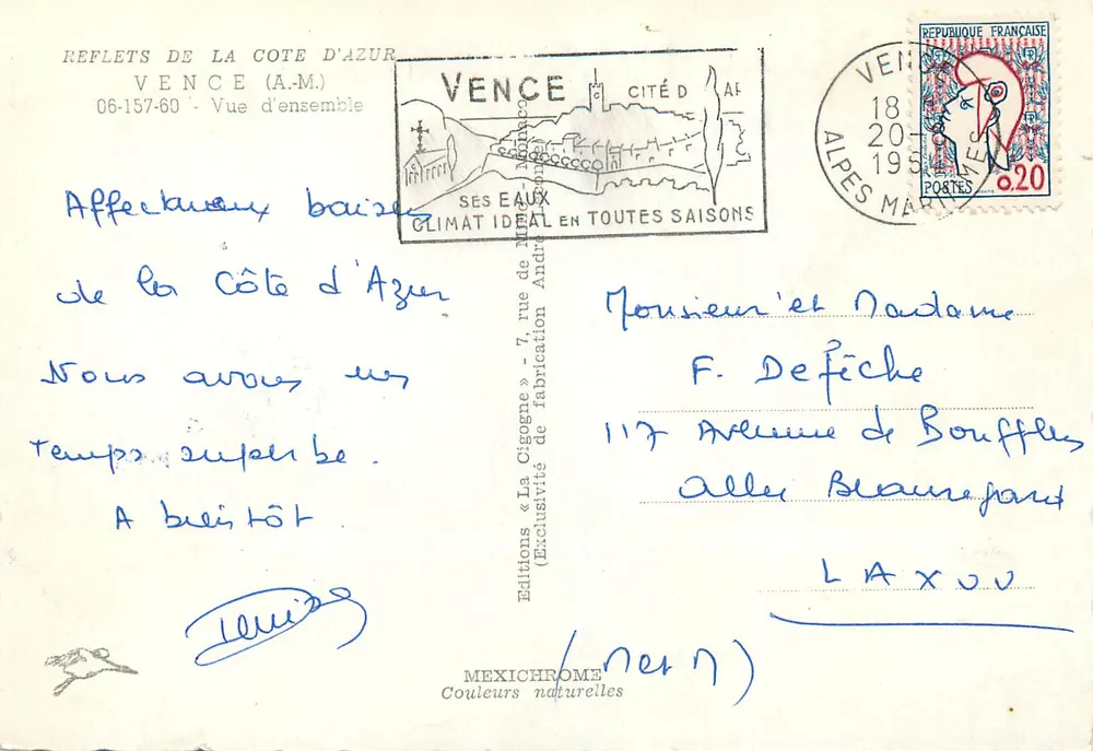 Vence — Vista geral — Edições Mexichrome - Verso