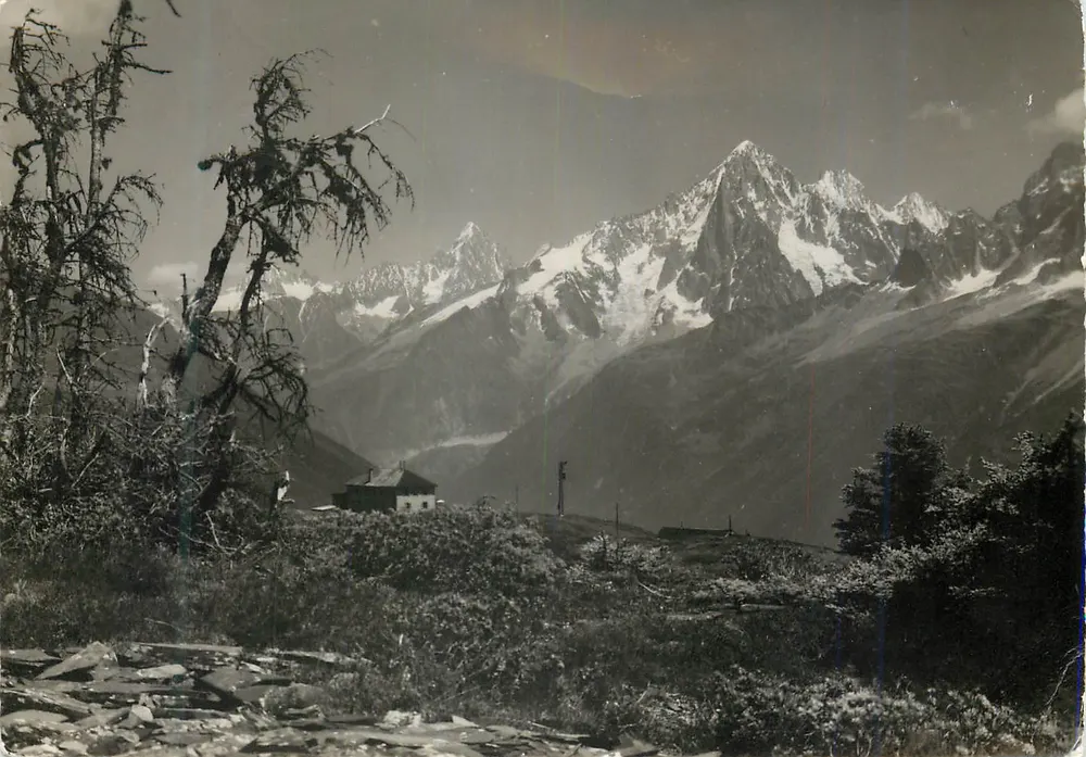 O Prarion e a Agulha do Dru — Chamonix — Edição G. Tairraz - Frente