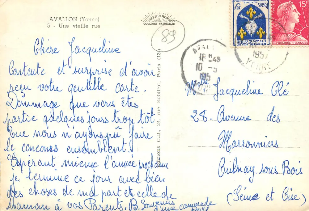 Avallon (Yonne) — Stara ulica — Wydawnictwo Mexichrone - Rewers