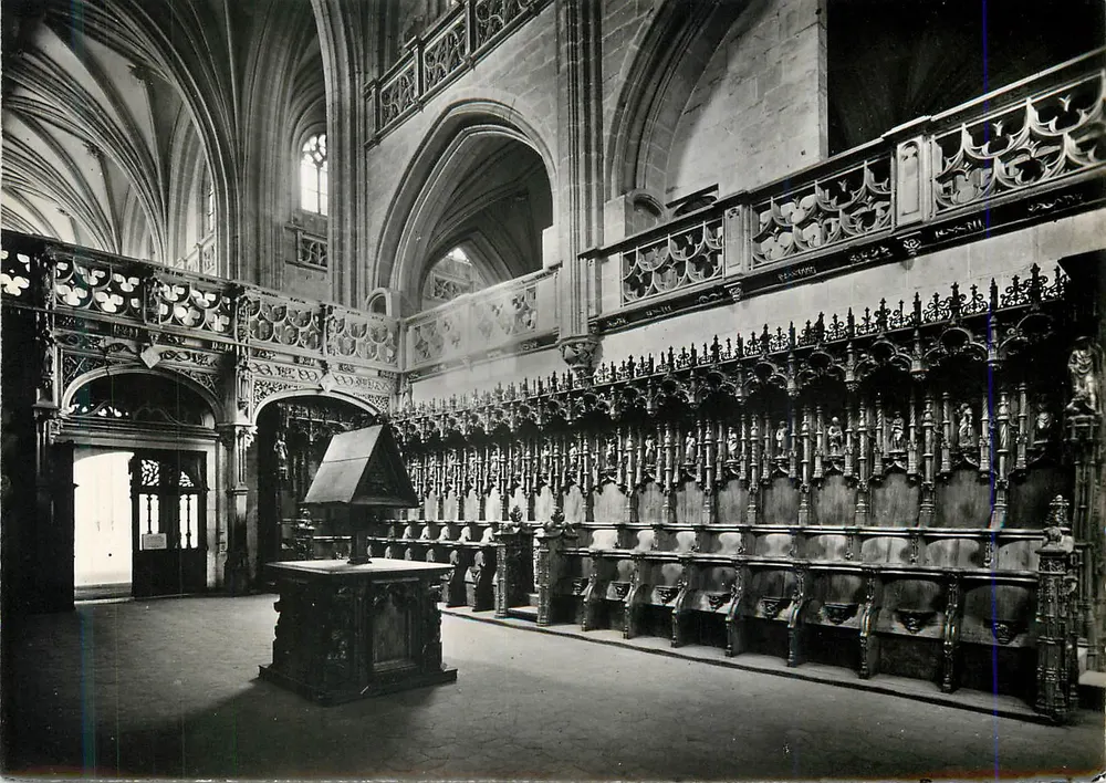 Kirche von Brou — Die Bänke — Anfang des 16. Jahrhunderts — Service Commercial Monuments Historiques — Grand Palais — Paris - Vorderseite