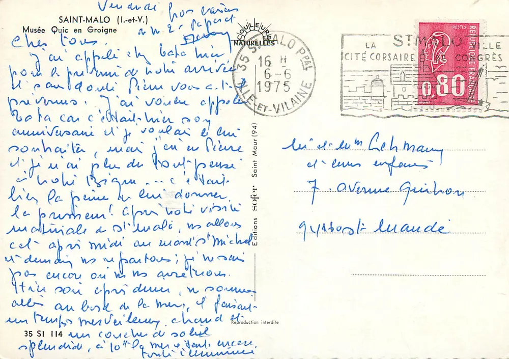 Saint-Malo — Cidade corsária — Edições Soiffet - Verso