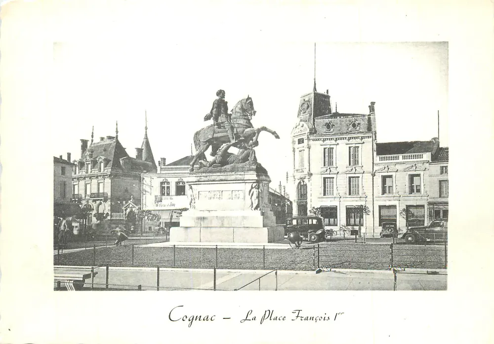 Cognac — Plac François I — rzeźba konna — Spółka Sztuki Fotomechanicznej, Paryż - Awers