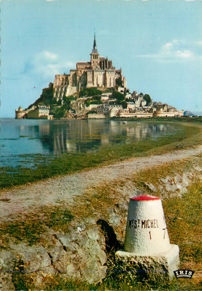 Mont Saint-Michel — vue à marée montante — IRIS - Recto
