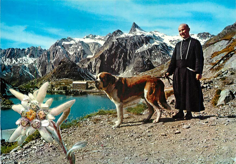 Pittoreske Tal der Aosta — Ansicht des Grand St. Bernard-Passes m. 2467 — Ediz. F.lli Enrico - Ivrea - Vorderseite