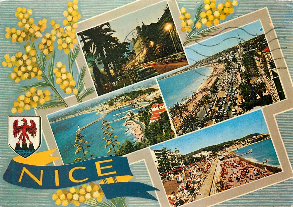 Nice — vue panoramique et nocturne — Société Éditions de France - Recto