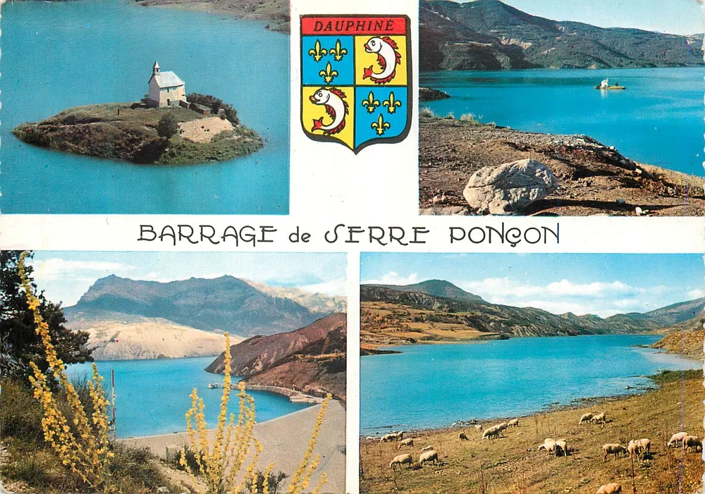 Barrage de Serre Ponçon — Dauphiné — Éditions J. Cellard - Recto