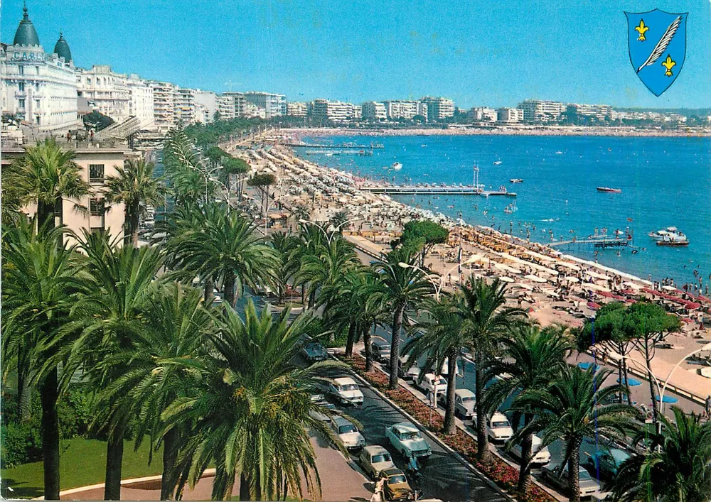 Cannes — La Croisette et la Plage — Collection Diamant - Recto