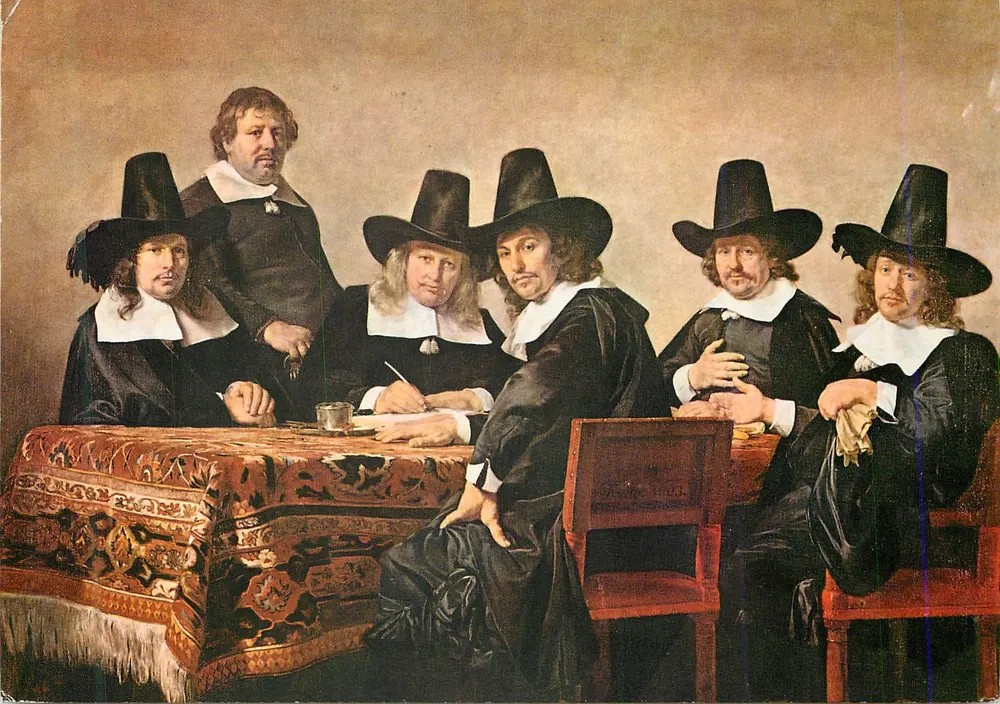 Die Regents des Armen Kinderhauses — Jan de Bray — Frans Halsmuseum Haarlem - Vorderseite