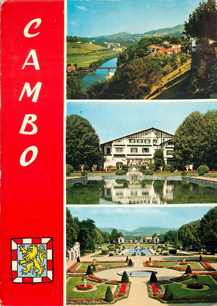 Cambo-les-Bains — Vue sur la Nive, 'Arnaga' ancienne demeure d'Ed. Rostand — Compagnie des Arts Photomécaniques - Vorderseite