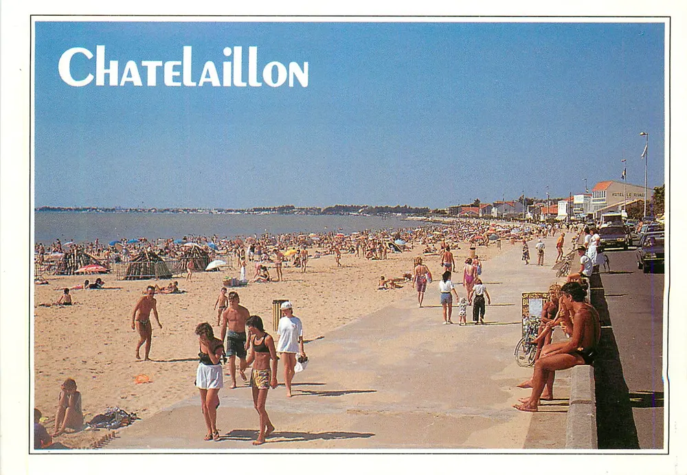 Châtelaiillon — animowana plaża — Wydawnictwo Michel MARCOU - Awers